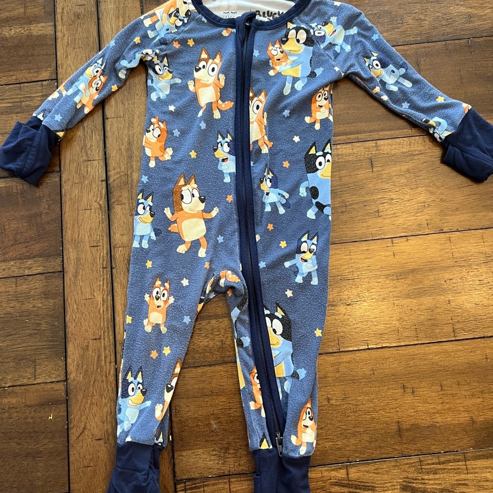 Little Sleepies Zippy- Bluey 0-3 month
